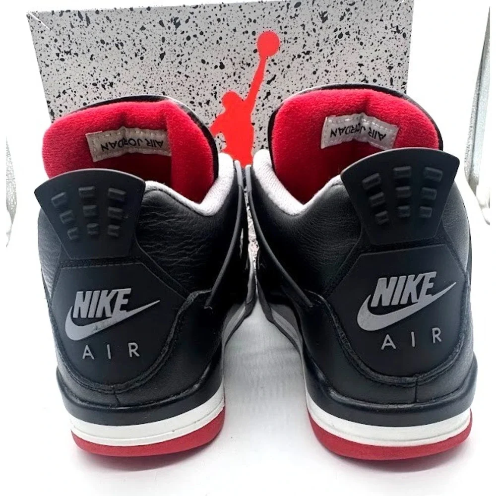 Nike Air Jordan 4 Retro GS Bred Reimagined Black Red 2024 7Y US 7Y w/ Box